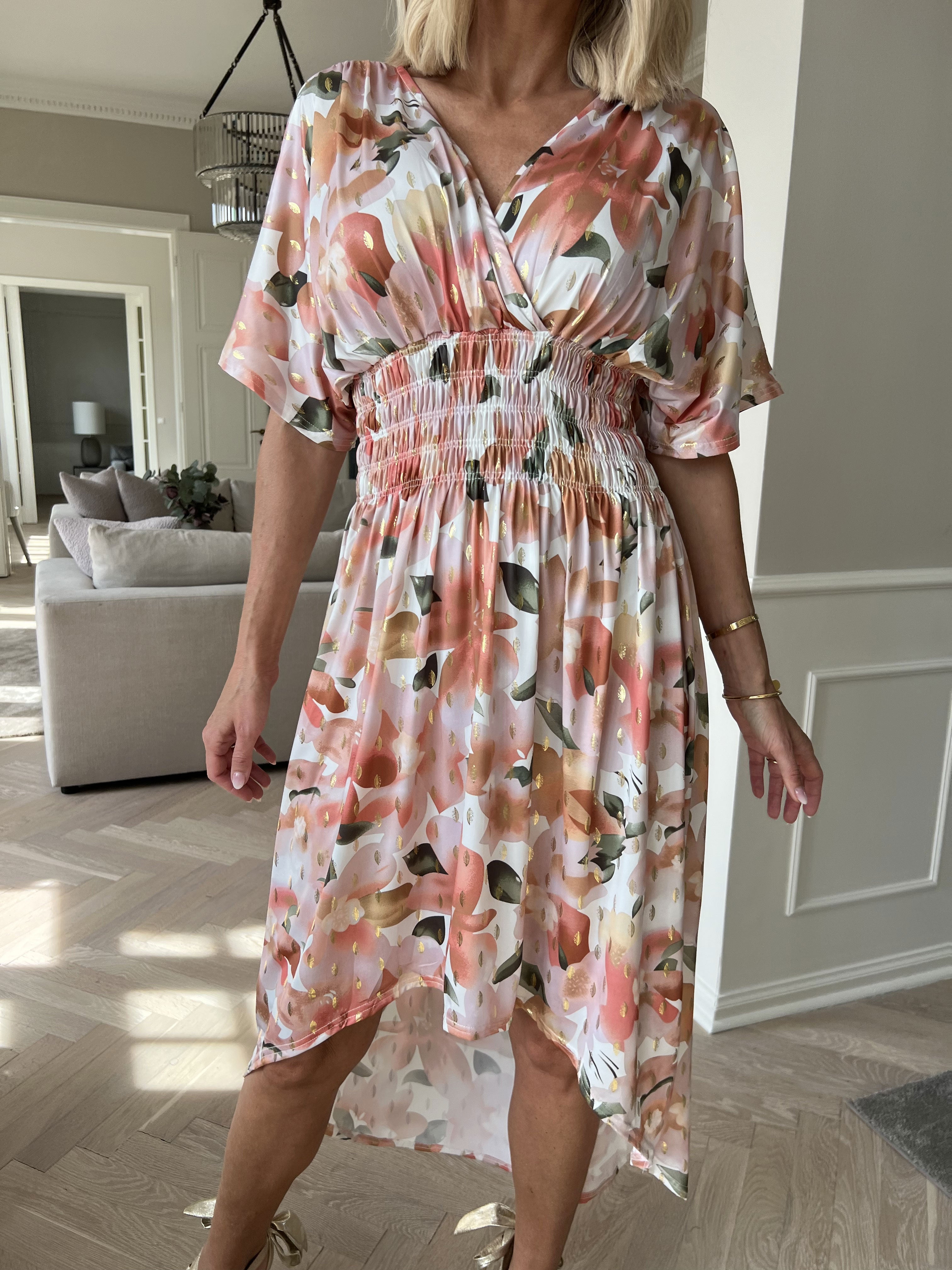 Pams Sweet Flower High-low - Elastisk klänning med blomstermönster